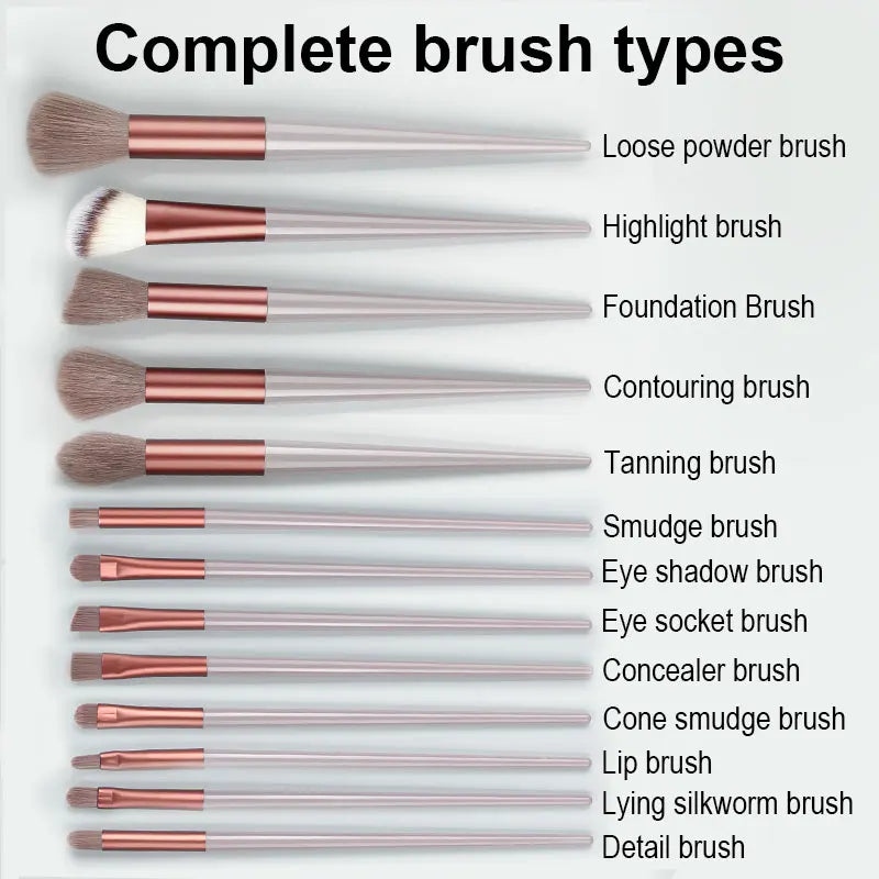 Fluffy Soft 8/13PCS Makeup Brushes Set