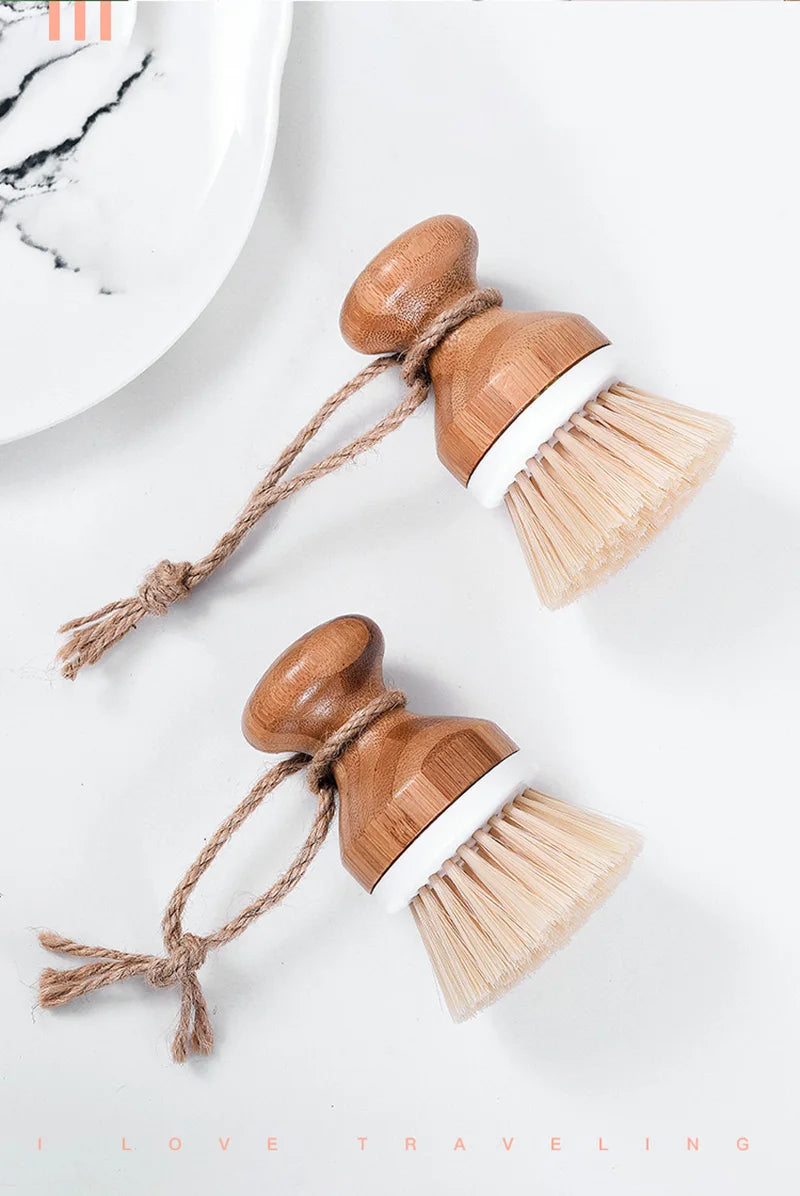 Multifunction Home Kitchen Washing Utensils Wooden Long Handle Pan Pot Cleaning Brush Dish Bowl Washing Brush Cleaning Tools