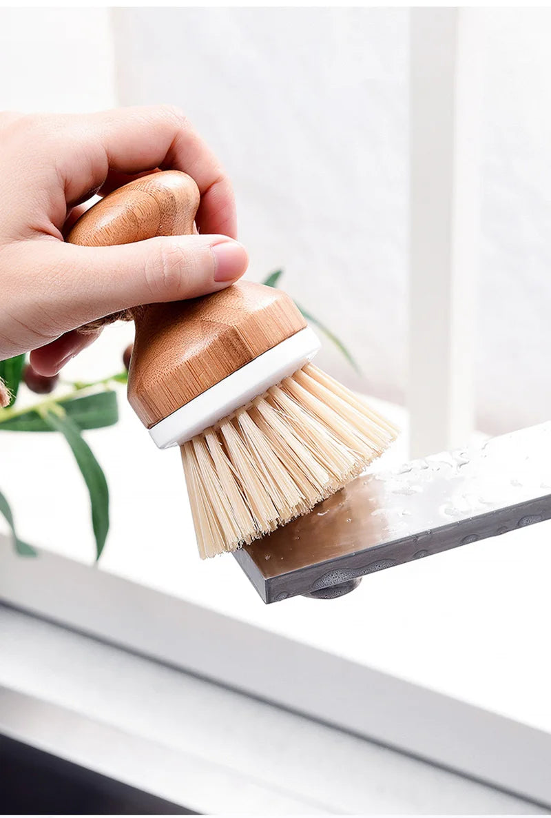Multifunction Home Kitchen Washing Utensils Wooden Long Handle Pan Pot Cleaning Brush Dish Bowl Washing Brush Cleaning Tools