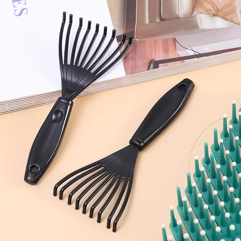 Plastic Mini Comb Cleaner Embedded Hair Brush Hair Remover Household Handle Cleaning Brushes Cleaners Beauty Tools Accessories