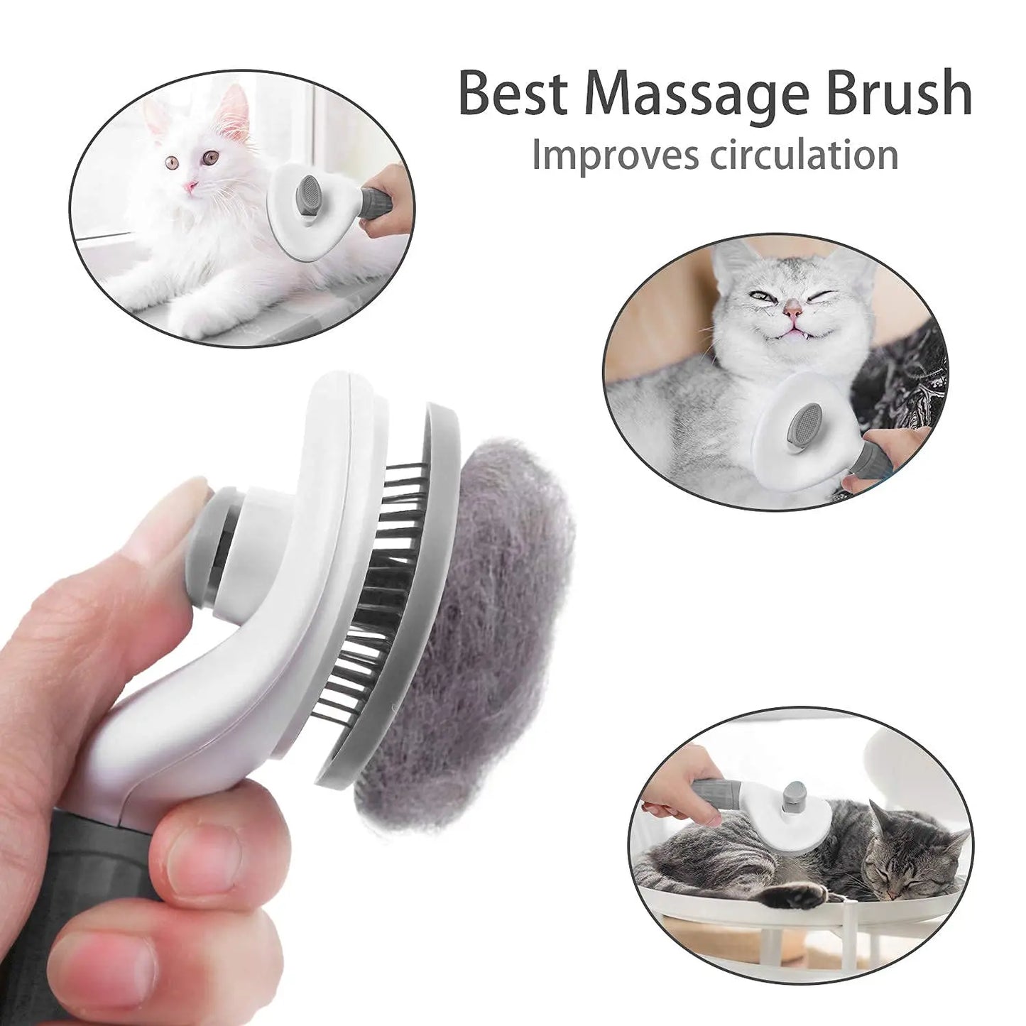 Pet Comb Stainless Steel Needle Comb Dog And Cat Hair Removal Floating Hair Cleaning Beauty Skin Care Pet Dog Cleaning Brush