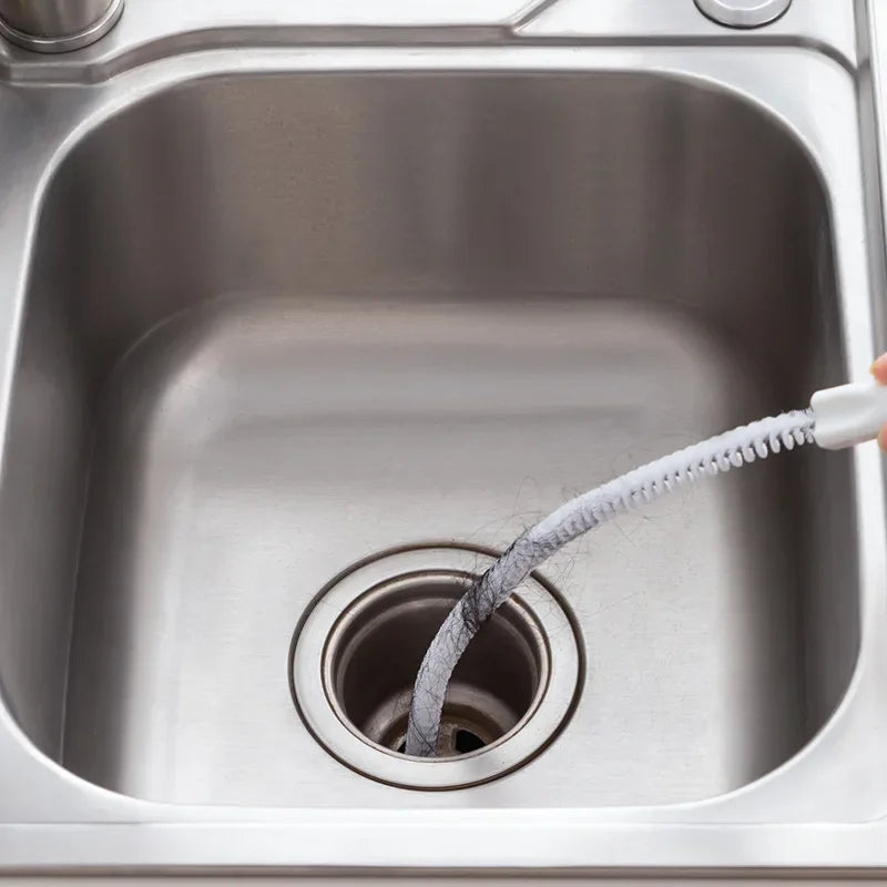 Kitchen Sink Cleaning Hook Cleaner Sticks Clog Remover Sewer Bendable Dredging Pipe Bathroom Hair Cleaning Sink Sewer Dredging