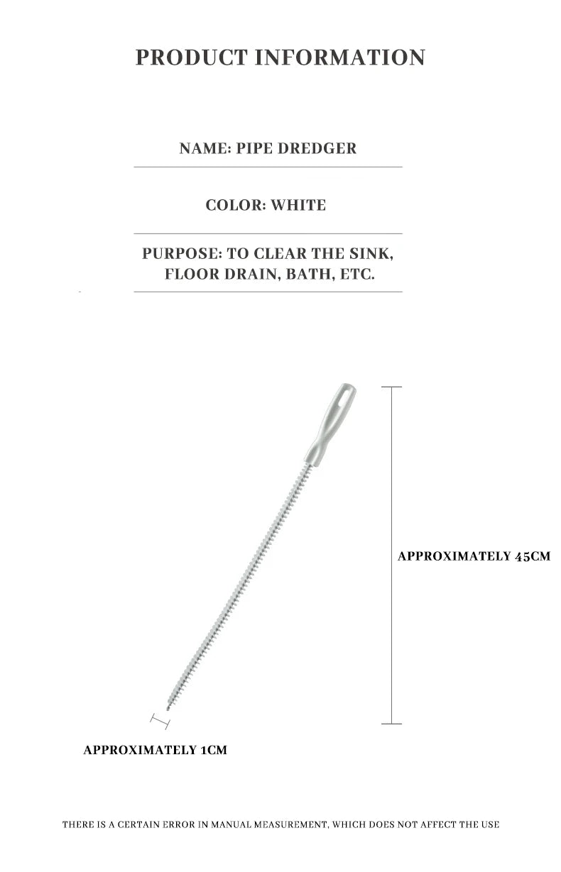 Kitchen Sink Cleaning Hook Cleaner Sticks Clog Remover Sewer Bendable Dredging Pipe Bathroom Hair Cleaning Sink Sewer Dredging