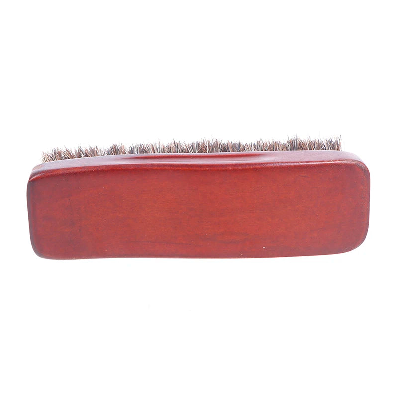 Natural wood Bristle Horse Hair Shoe Boot Brush Care Clean Shine Polish Brush