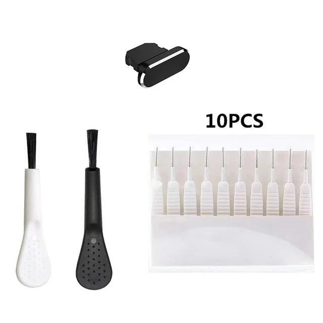Mobile Phone Charging Port Dust Plug for IPhone 14 13 Pro Max Port Cleaner Kit Home Computer Keyboard Cleaner Tool Cleaner Brush