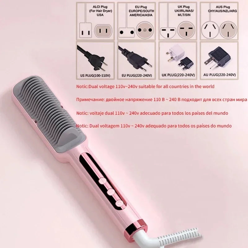 Profissional Hot Combs Anti-scalding Hair Straightener