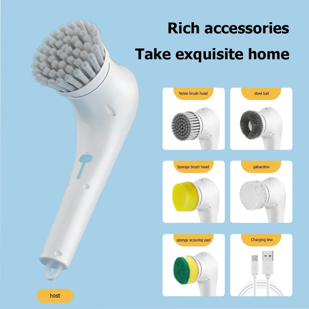 Multi-purpose Electric Brush Cleaning Brush Clean Glass Windows Useful Things for Home Kitchen Supplies Household Bathroom Tools