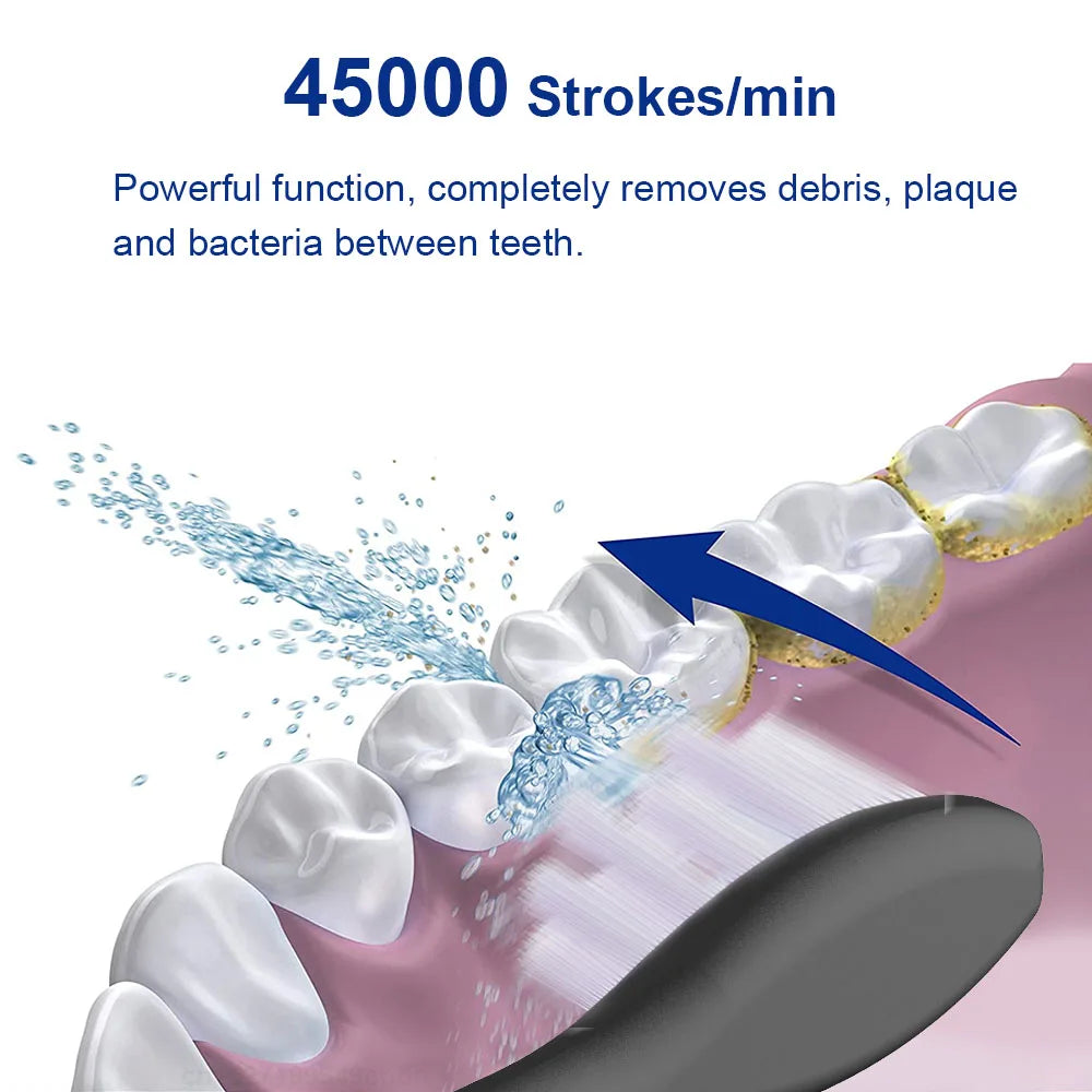 Electric Toothbrush Sonic Tooth Brush 8 Modes Deep Cleaning Teeth With Box to Travel for Men and Women Adult USB Charge YS01