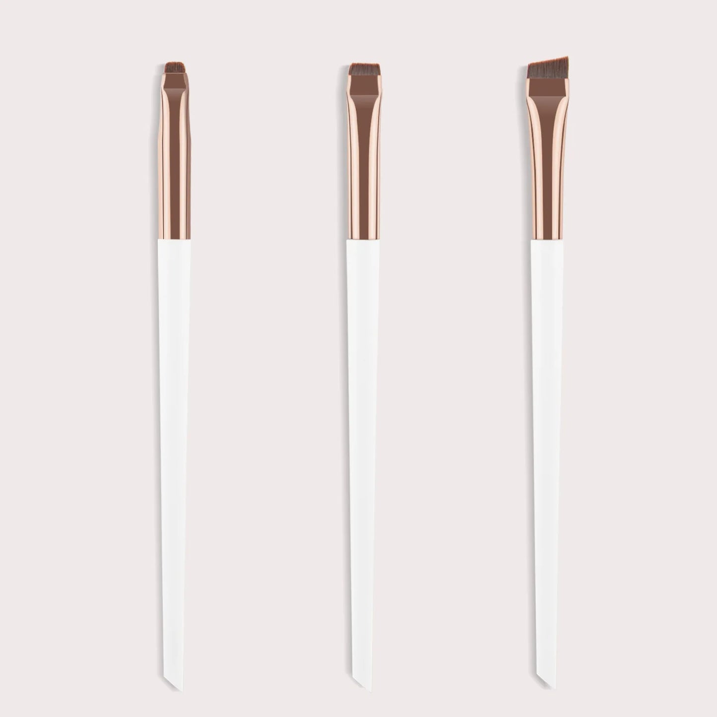 Blade Eyeliner Brush Eyebrow Brush Portable Flat Fine Eye Liner Brow Contour Makeup Brushes Cosmetic Beauty Makeup Tool 3pcs/set