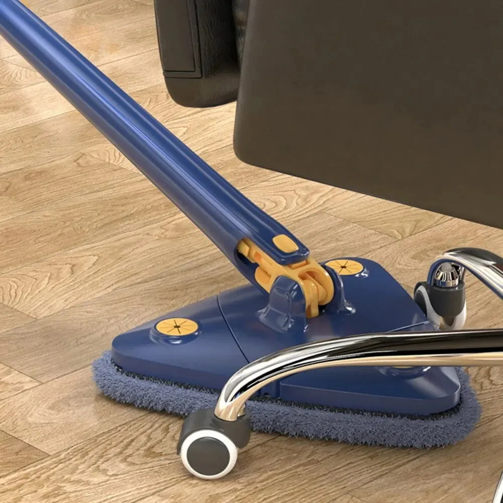 Telescopic Triangle Mop 360° Rotatable Spin Cleaning Mop Adjustable Squeeze Wet and Dry Use Water Absorption Home Floor Tools