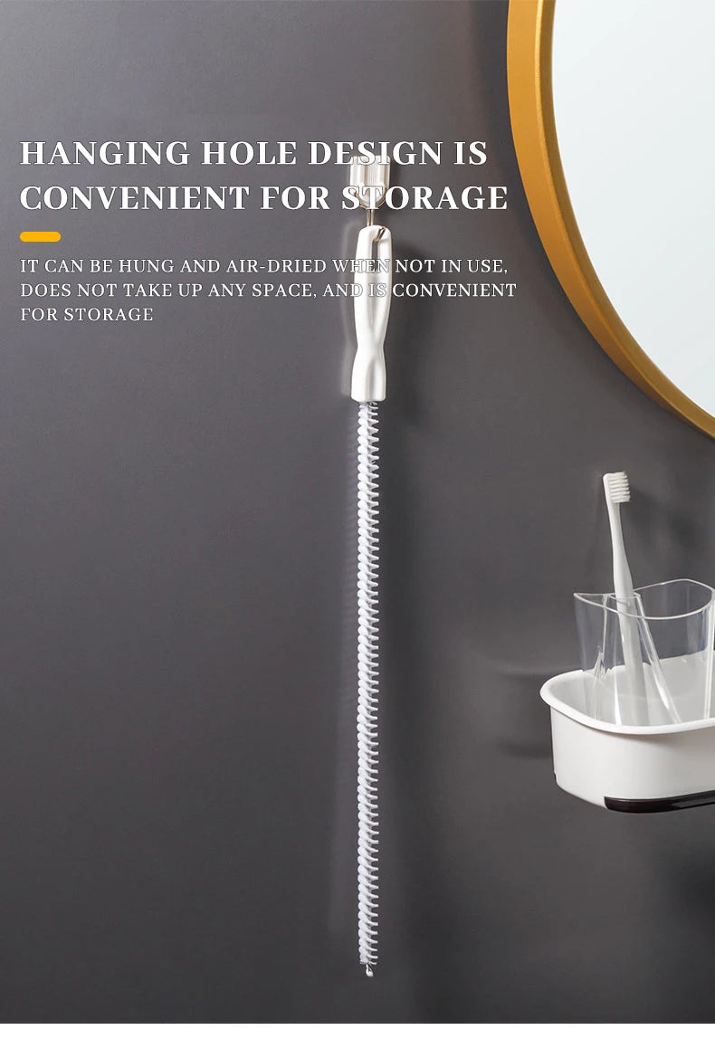 Kitchen Sink Cleaning Hook Cleaner Sticks Clog Remover Sewer Bendable Dredging Pipe Bathroom Hair Cleaning Sink Sewer Dredging