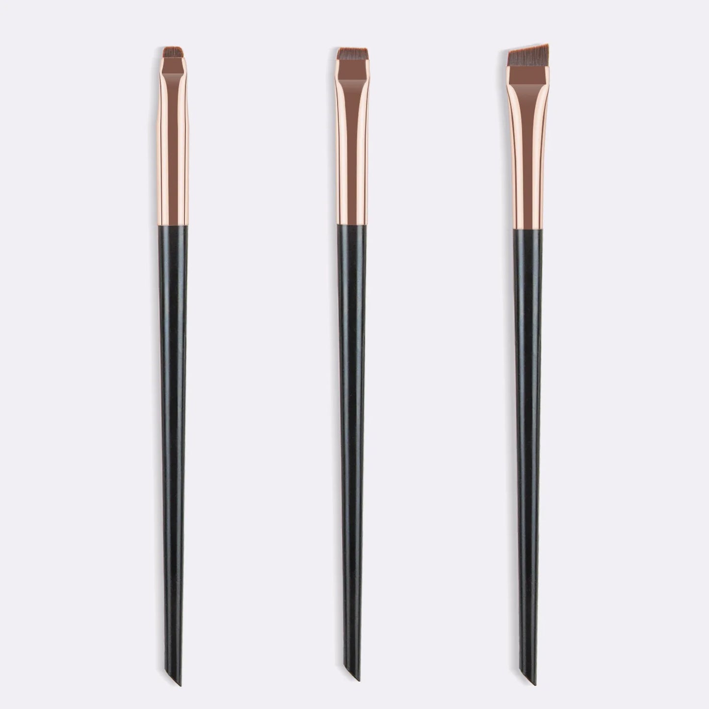Blade Eyeliner Brush Eyebrow Brush Portable Flat Fine Eye Liner Brow Contour Makeup Brushes Cosmetic Beauty Makeup Tool 3pcs/set