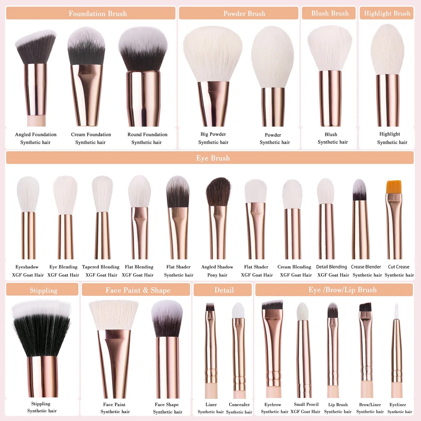 Pinki Makeup Brushes