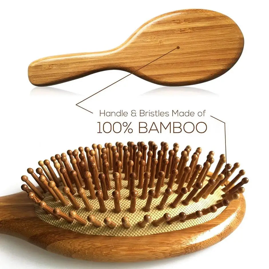 1Pcs High Quality Massage Wooden Comb Bamboo Hair Vent Brush Brushes Hair Care and Beauty SPA Massager Wholesale Hair Care comb