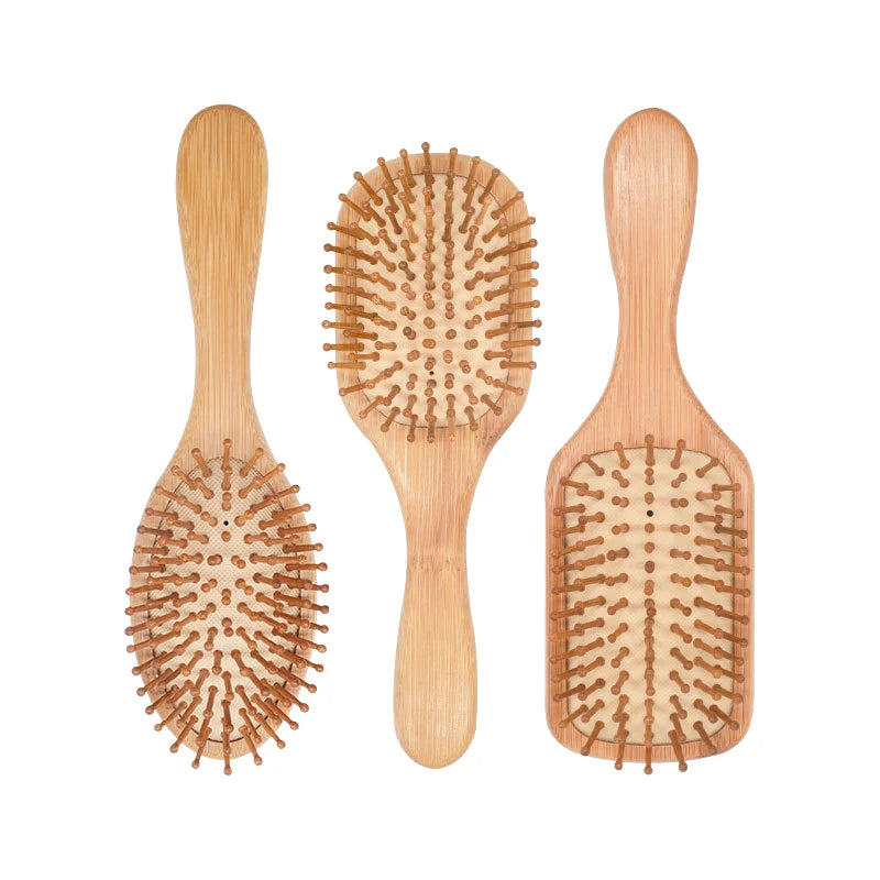 1Pcs High Quality Massage Wooden Comb Bamboo Hair Vent Brush Brushes Hair Care and Beauty SPA Massager Wholesale Hair Care comb