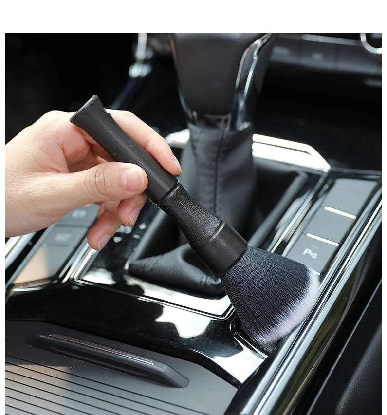 Car Detailing Brush Fibre Super Soft Cleaning Brush Car Interior Detailing Kit Electrostatic Dust Remove Tools Wash Accessories