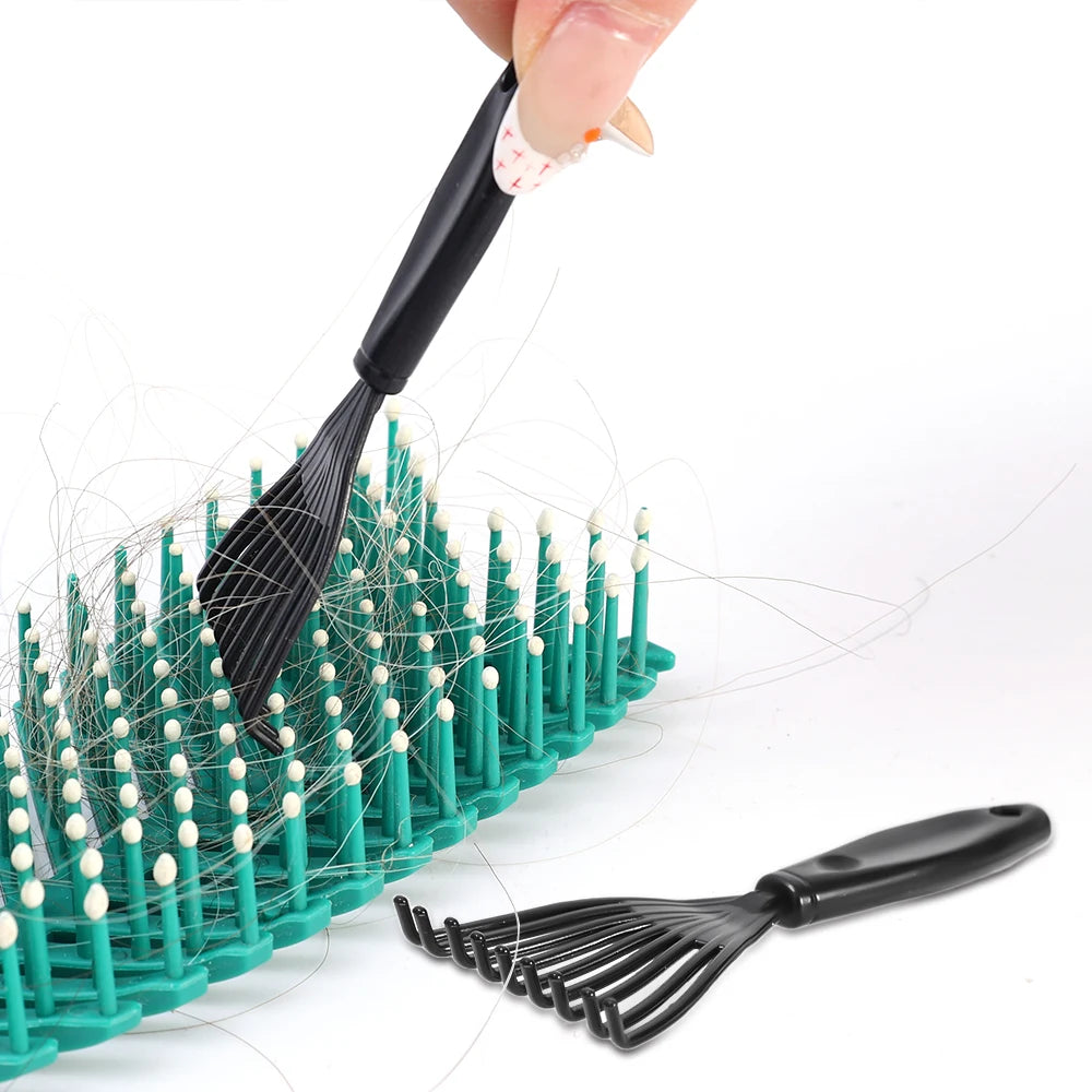 Plastic Mini Comb Cleaner Embedded Hair Brush Hair Remover Household Handle Cleaning Brushes Cleaners Beauty Tools Accessories