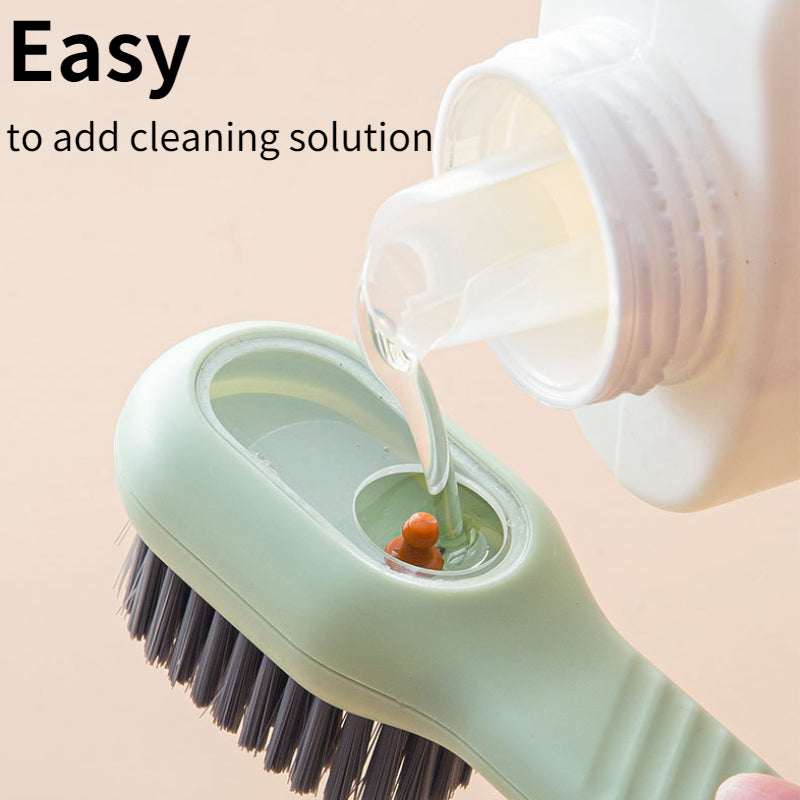 New 2/1PC Cleaning Brush Soft Bristled Liquid Shoe Brush Long Handle Brush Clothes Brush Shoe Clothing Board Brush Cleaning Tool