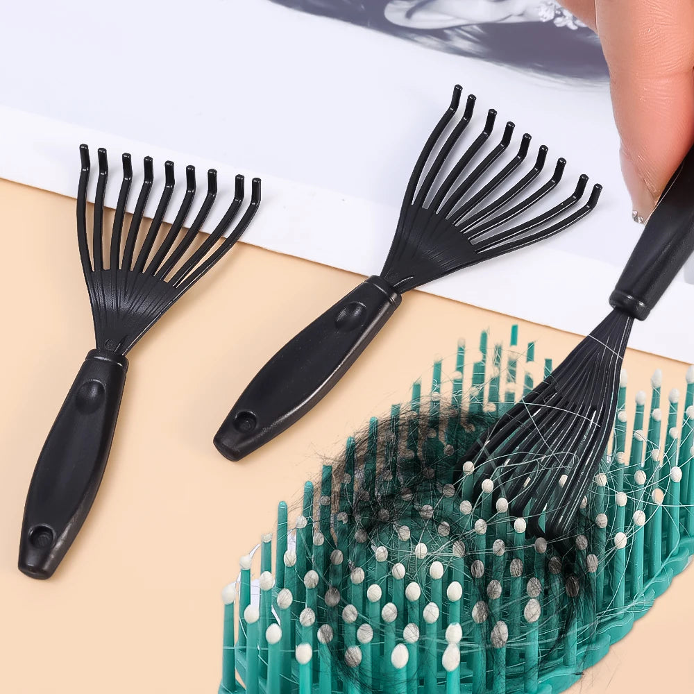 Plastic Mini Comb Cleaner Embedded Hair Brush Hair Remover Household Handle Cleaning Brushes Cleaners Beauty Tools Accessories