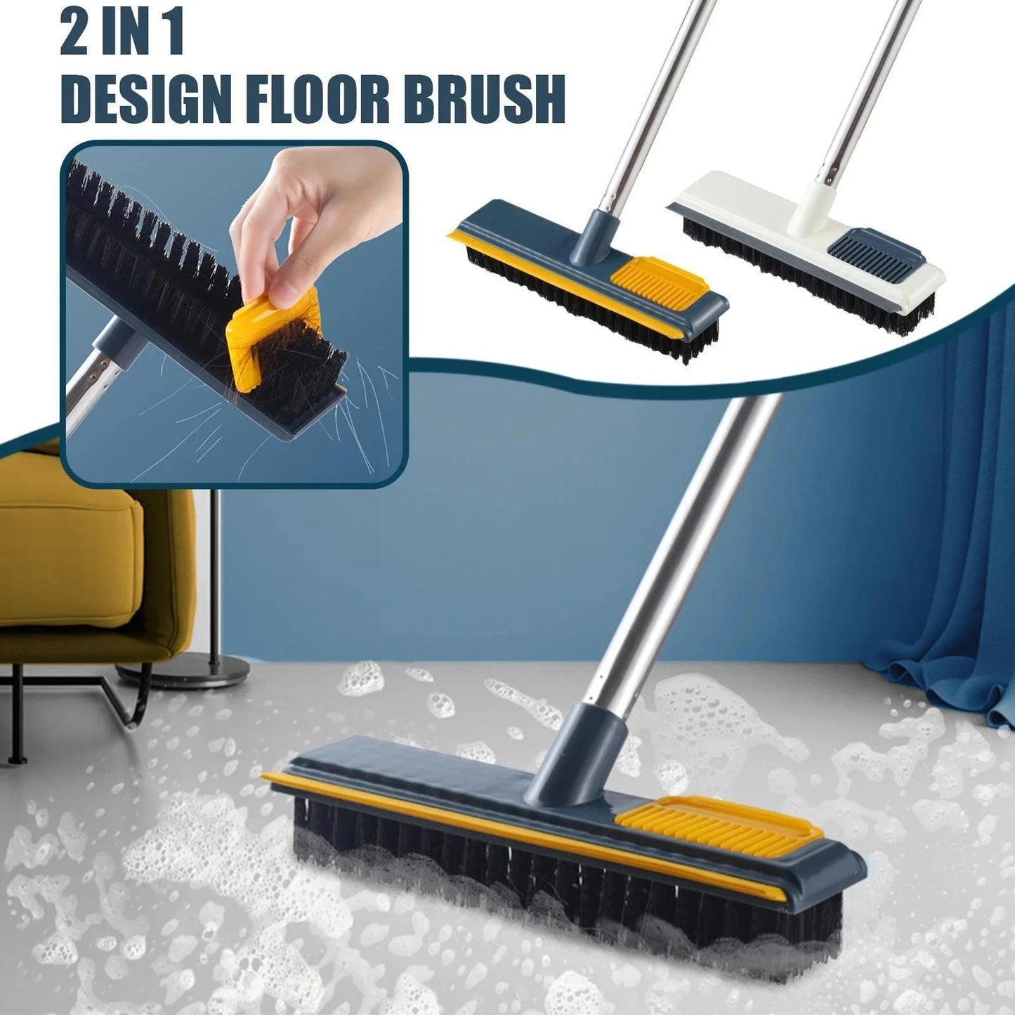 Floor Scrub Brush 2 In 1