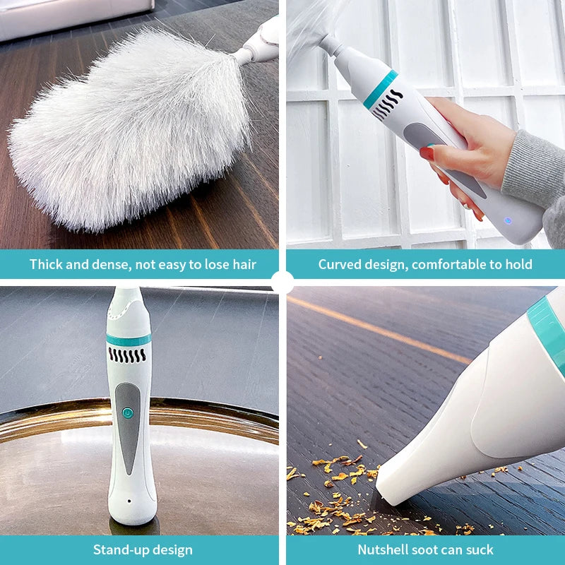 Electric Spin Duster Portable Adjustable Dust Cleaner