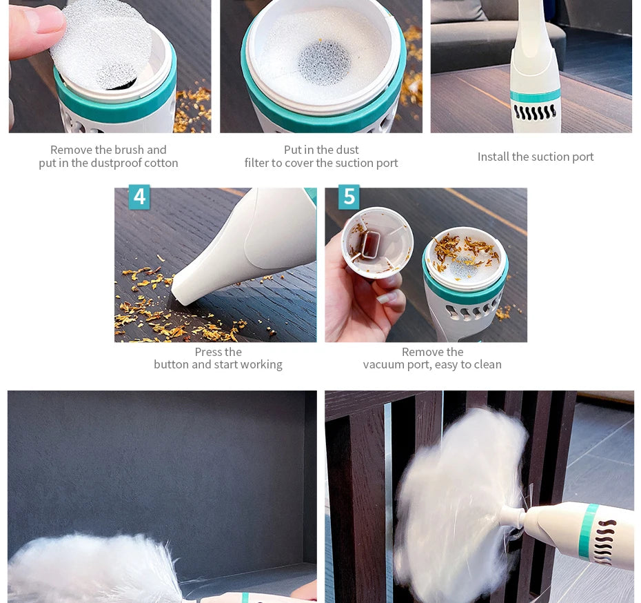 Electric Spin Duster Portable Adjustable Dust Cleaner