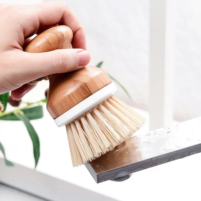 Multifunction Home Kitchen Washing Utensils Wooden Long Handle Pan Pot Cleaning Brush Dish Bowl Washing Brush Cleaning Tools