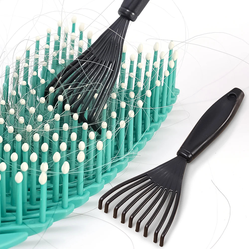 Plastic Mini Comb Cleaner Embedded Hair Brush Hair Remover Household Handle Cleaning Brushes Cleaners Beauty Tools Accessories